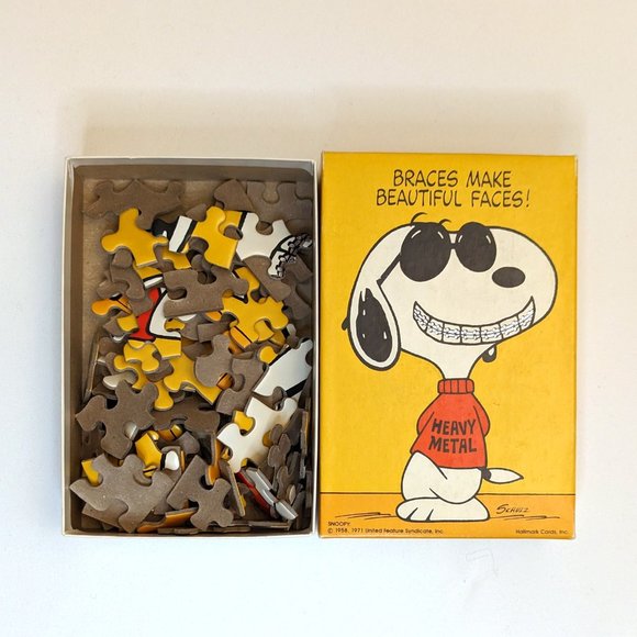 Hallmark Peanuts Snoopy "Braces Make Beautiful Faces!" SpringBok Jigsaw Puzzle - Picture 3 of 3